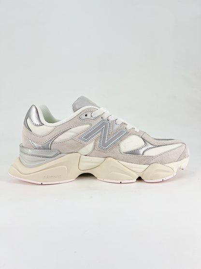 New Balance 9060 sneakers, featuring a retro-futuristic design inspired by archival models like the 990 serie
