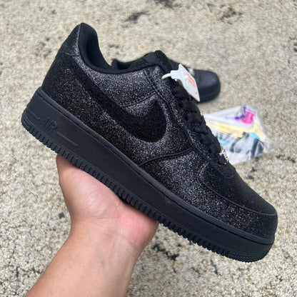 Nike Air Force 1 Low Glitter sneakers in black