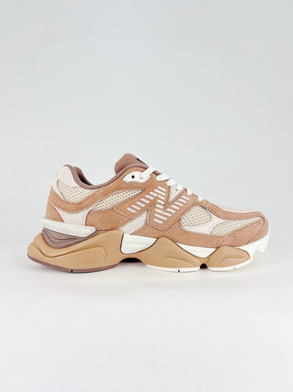 New Balance 9060 in the "Earth Shadow" or "Sparrow" colorway