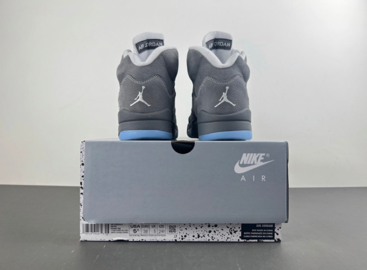 Air Jordan 5 Retro in the "Wolf Grey" colorway