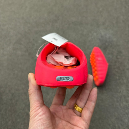 Nike Mind 001 Pregame Mule in the Solar Red colorway