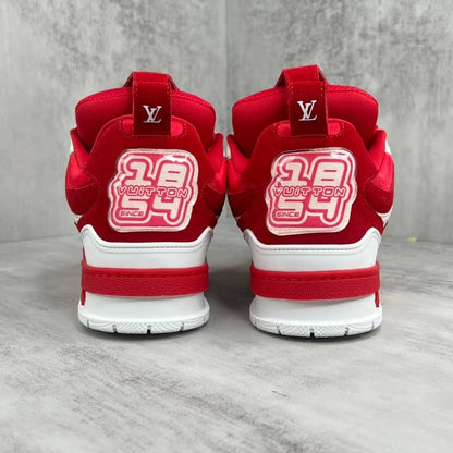 Louis Vuitton LV Skate Sneakers in red and white