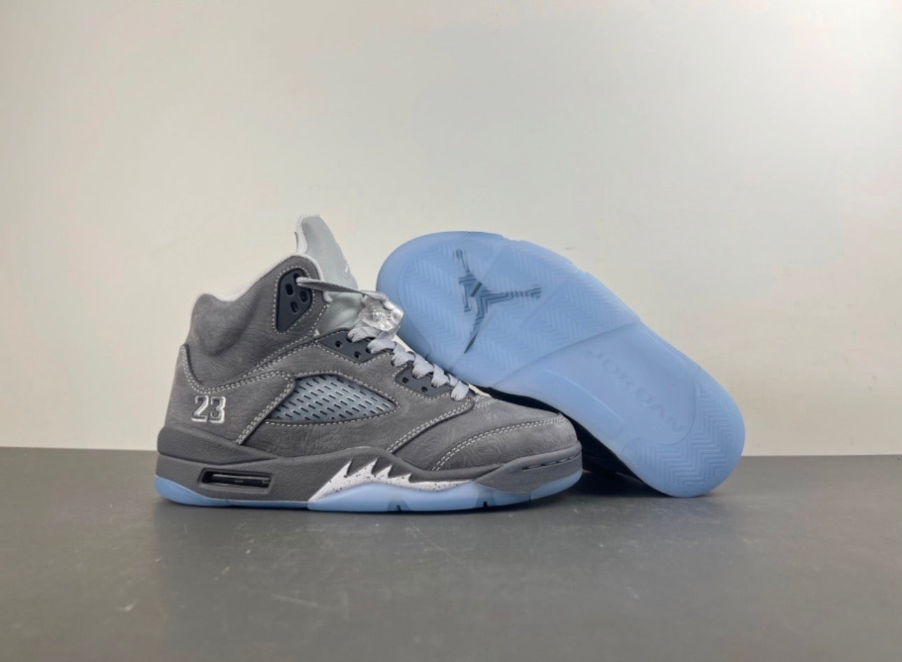 Air Jordan 5 Retro in the "Wolf Grey" colorway