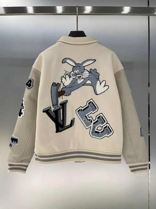 Louis Vuitton Multi-Patches Mixed Leather Varsity Blouson
Milky White