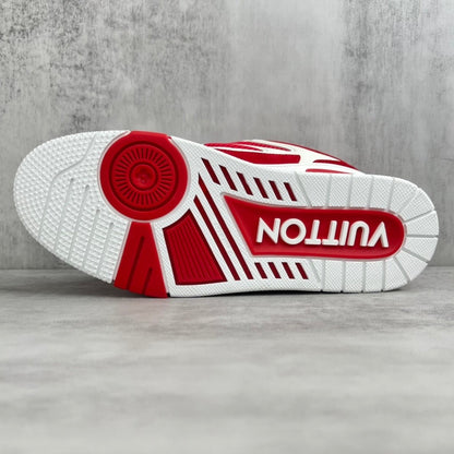 Louis Vuitton LV Skate Sneakers in red and white