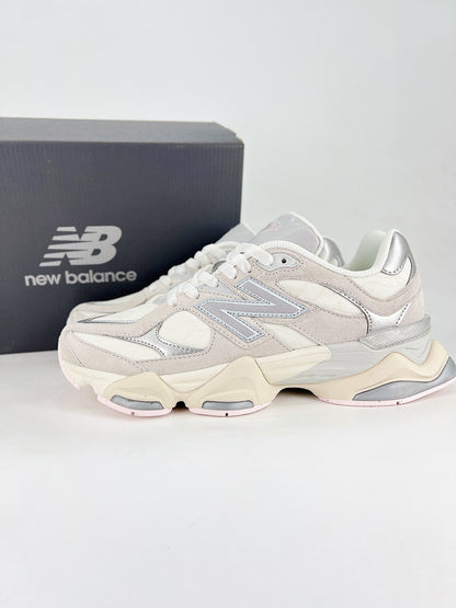 New Balance 9060 sneakers, featuring a retro-futuristic design inspired by archival models like the 990 serie
