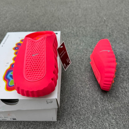 Nike Mind 001 Pregame Mule in the Solar Red colorway
