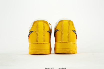 Nike Air Force 1 Low Off-White University Gold Metallic Silver