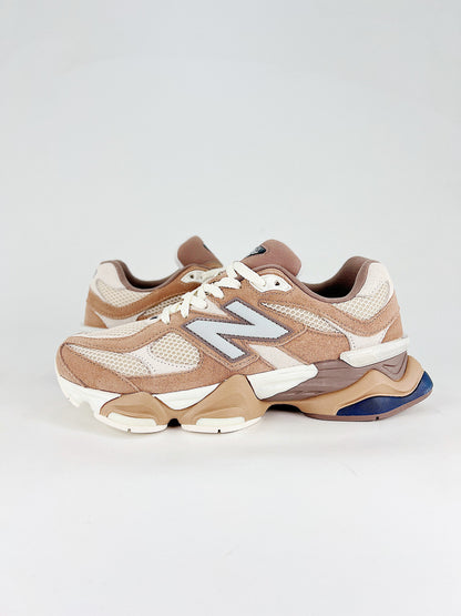 New Balance 9060 in the "Earth Shadow" or "Sparrow" colorway
