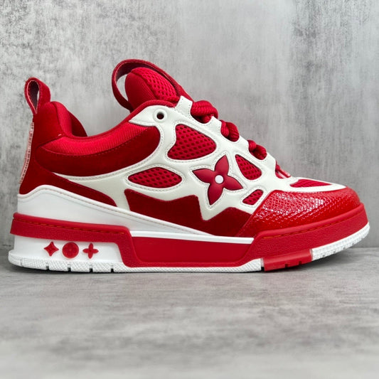 Louis Vuitton LV Skate Sneakers in red and white