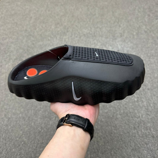 Nike Mind 001 slides in the "Black Chrome"
