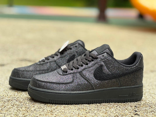 Nike Air Force 1 Low Glitter sneakers in black